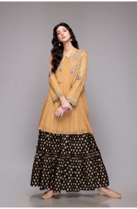 Latest Colorful Kurti Peplum Dresses
