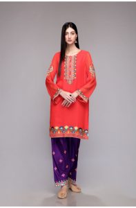 Latest Colorful Kurti Peplum Dresses