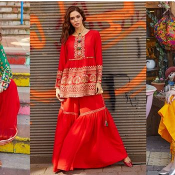Rang Ja Latest Colorful Kurti Peplum Dresses 2021-2022 Eid Collection