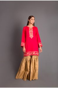 Latest Colorful Kurti Peplum Dresses