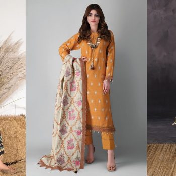 Latest Khaadi Winter Dresses Collection 2021-22 Stylish Warm Suits