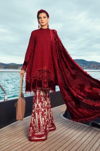 Maria B Latest Winter Linen Dresses Fancy Shawl Collection