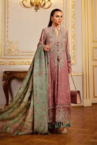 Maria B Latest Winter Linen Dresses Fancy Shawl Collection