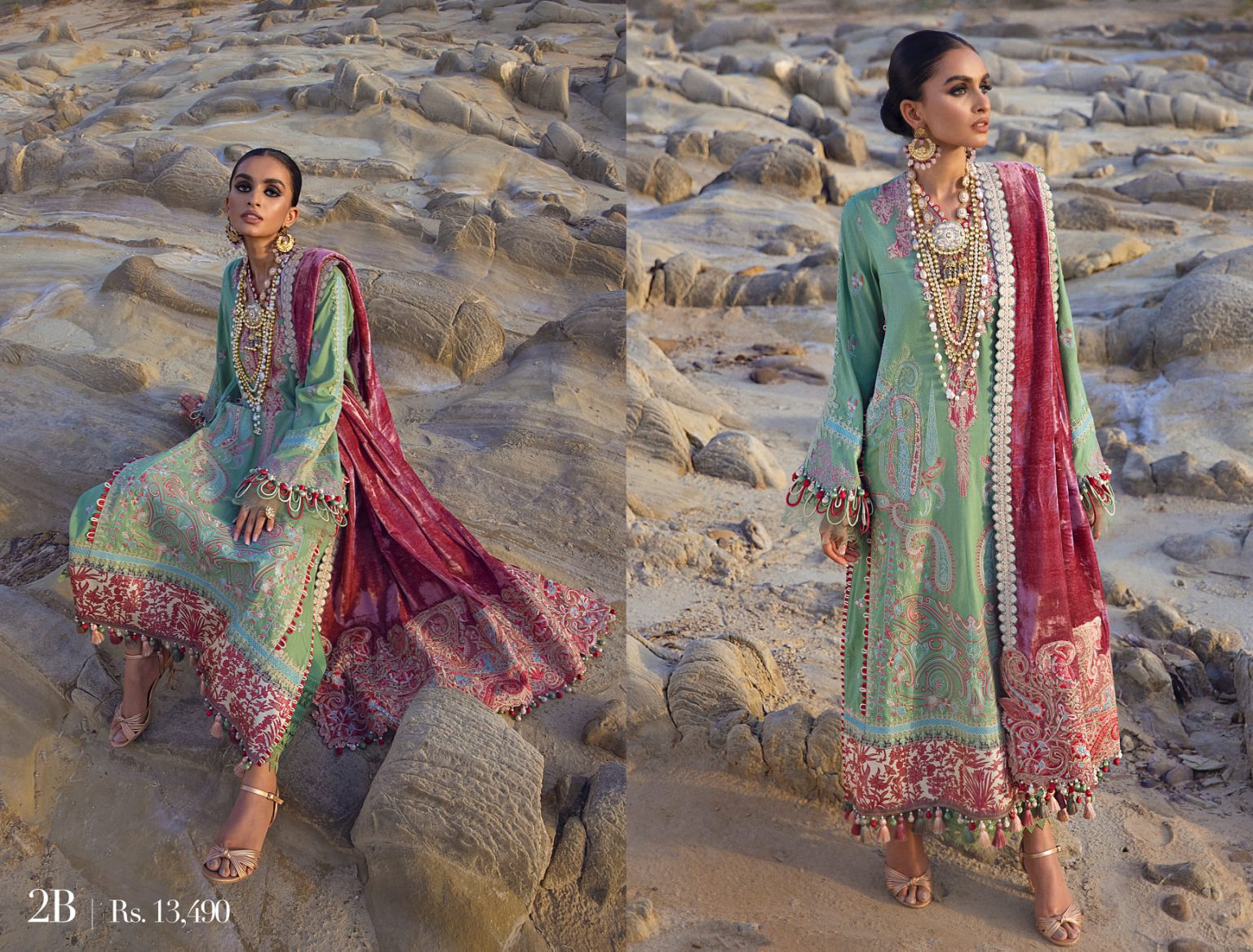 Latest Sana Safinaz Winter Shawl Dresses Collection 20222023