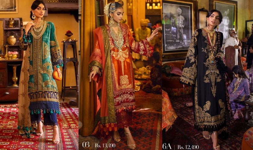 Latest Sana Safinaz Winter Shawl Dresses Collection