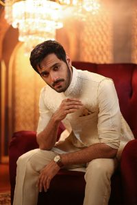 wahaj ali wearing off white waistcoat