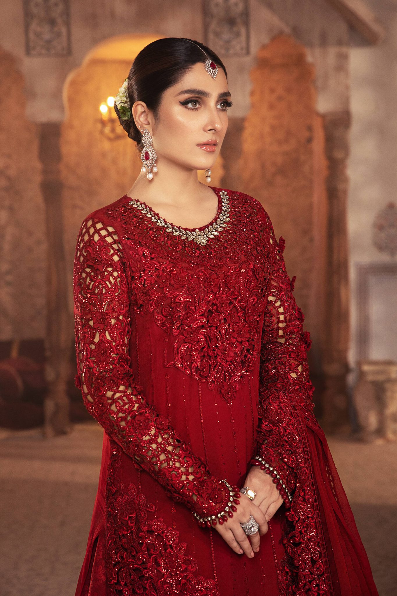 Maria B Embroidered Formal Winter Dresses Collection 20232024