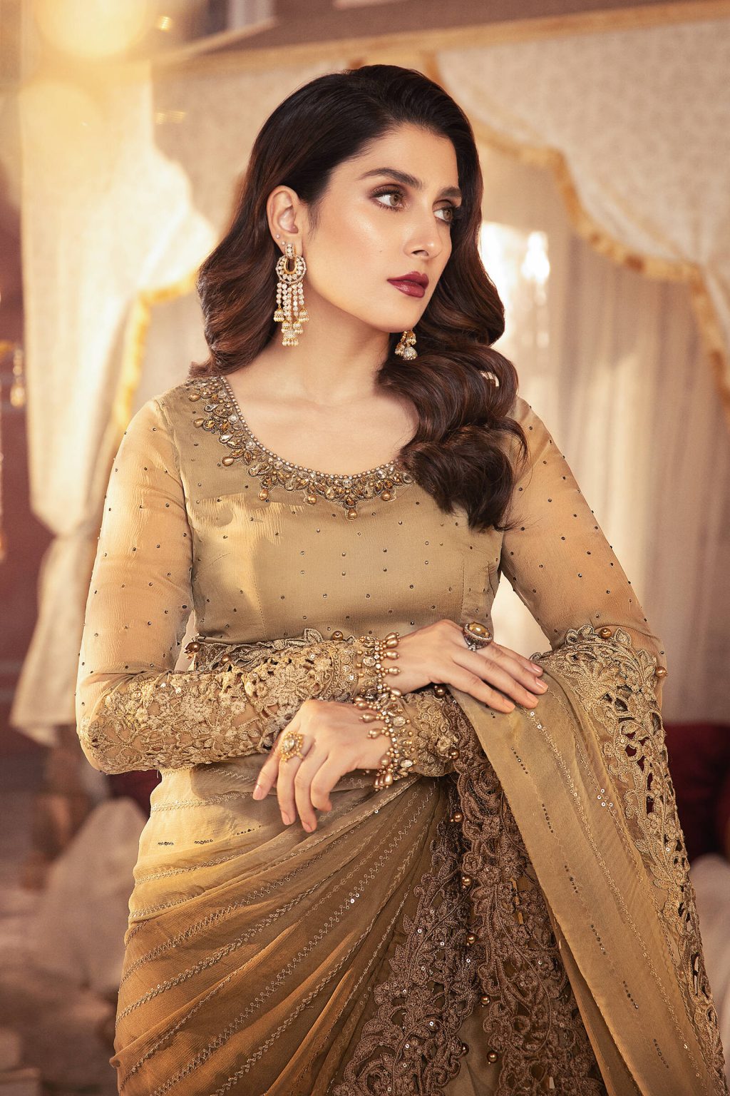 Maria B Embroidered Formal Winter Dresses Collection 20232024