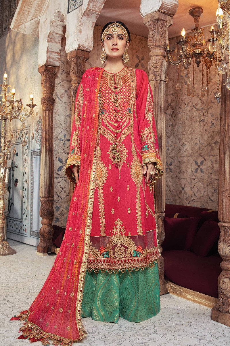 Maria B Embroidered Formal Winter Dresses Collection