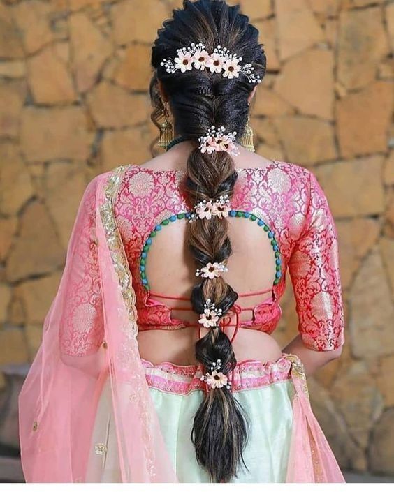 Wedding Hairstyle For Medium To Long Hair  Fishtail Braid Hairstyle For  Indian Wedding Occassions  YouTube