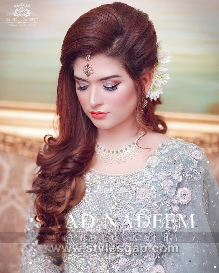 Pakistani Bridal Hairstyles for Nikkah