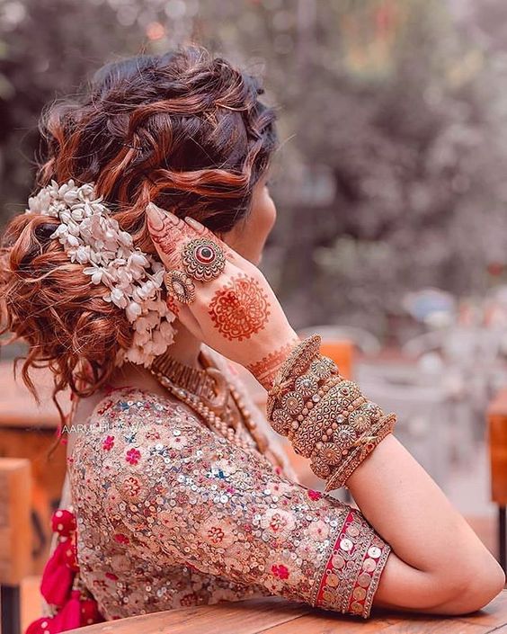 indian bridal hairstyles with dupatta｜TikTok Search