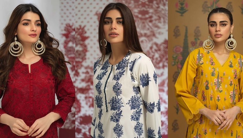 Embroidered Kurtas – Khaadi Stylish Summer Kurtas & Dresses Pret Spring Collection