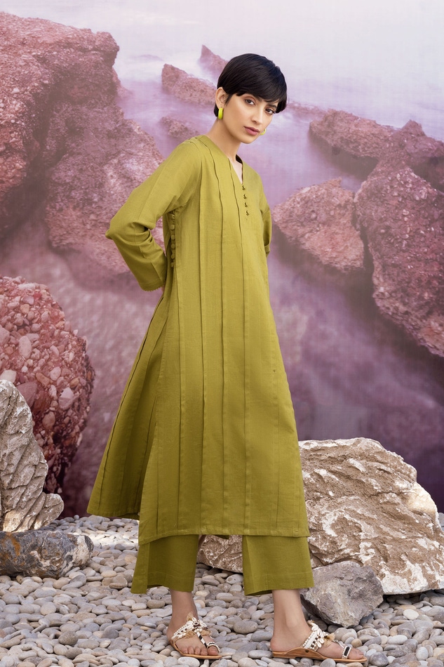 Buy Kvsfab Women Khadi Cotton Straight Kurta - Grey Online at 53% off.  |Paytm Mall