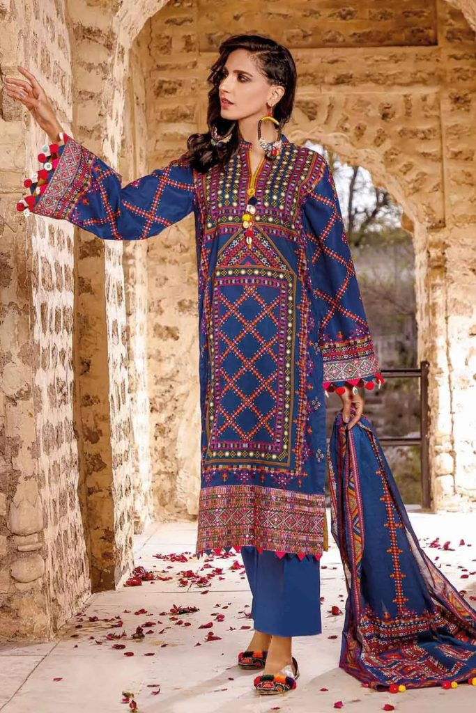 Gul Ahmed Summer Premium Embroidered Lawn Dresses 2024