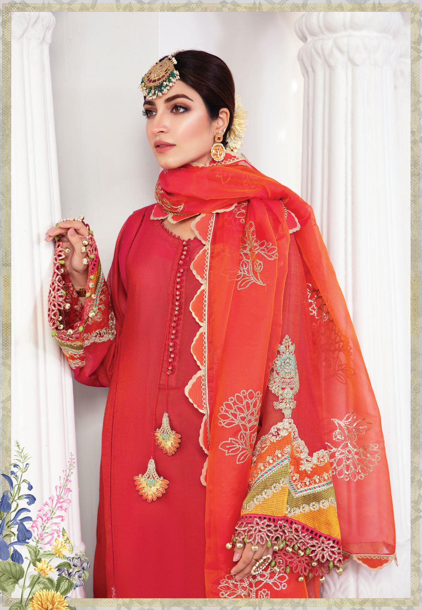 Latest Maria B Eid Lawn Stylish Dresses Designs Collection (4