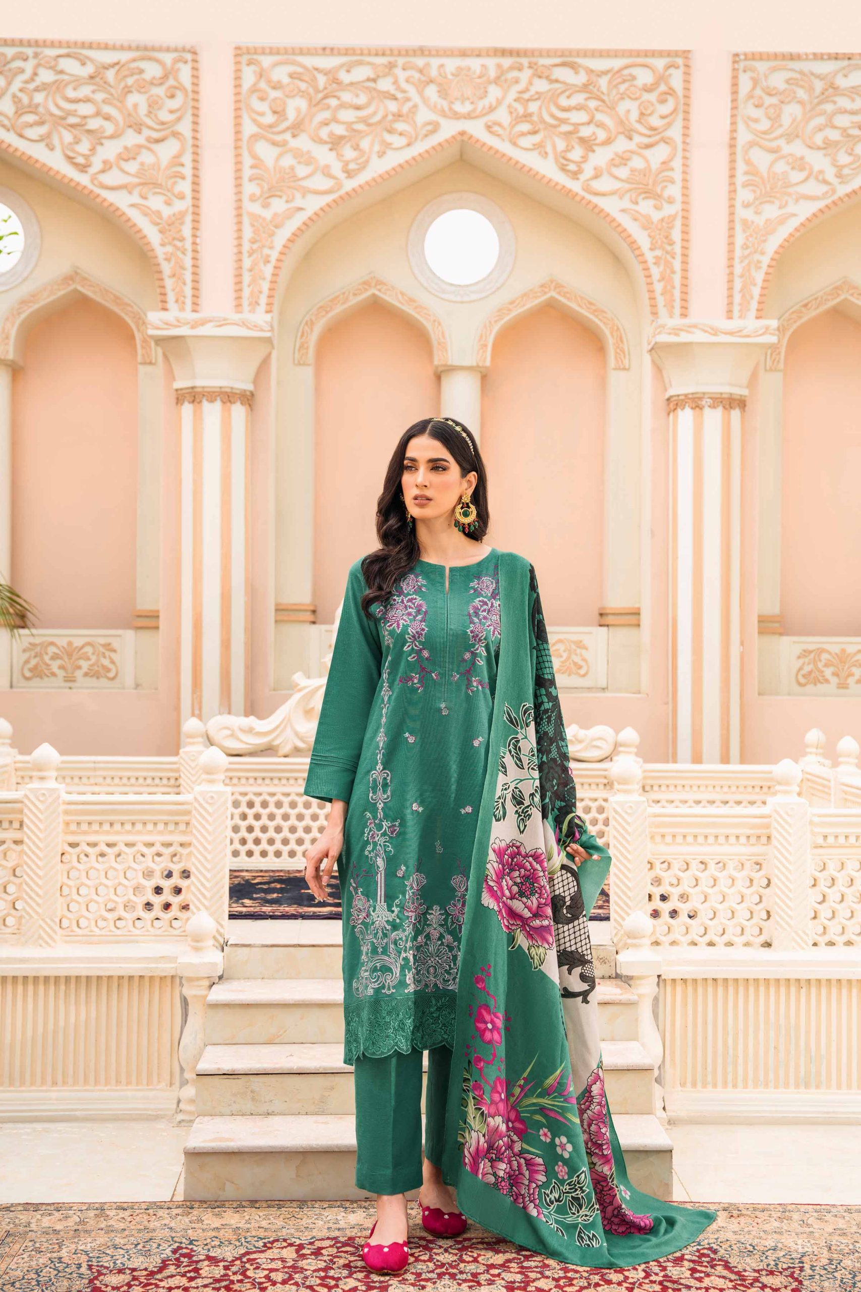 Nishat Linen Winter Dresses Collection 2023 2024 Khaddar Linen