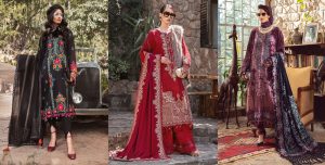 Maria B Latest Winter Linen Dresses Fancy Shawl Collection 2022
