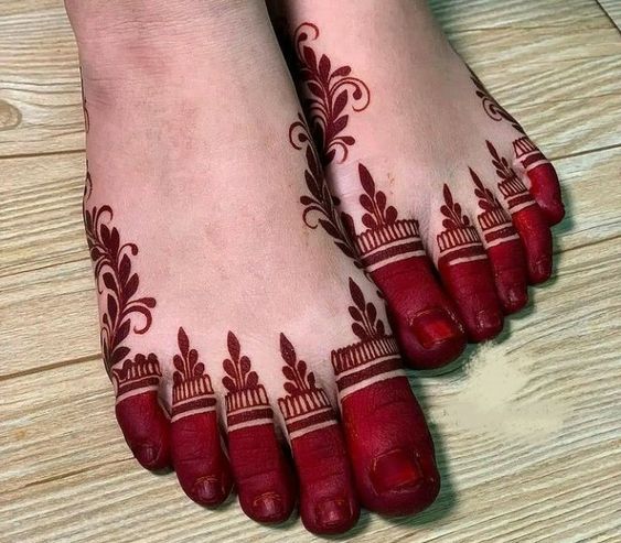 Decorated Feet Fingers