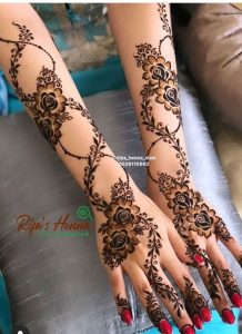 Pretty Floral Flowery & Leafy Bail Designs for Hands & Arms