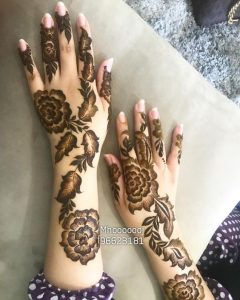 Pretty Floral Flowery & Leafy Bail Designs for Hands & Arms