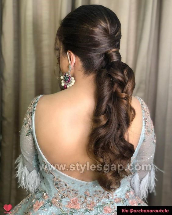 Most Beautiful Hairstyle For Pakistani/Indian Bridal 💟💟 Go and watch full  video on my YouTube channel.... #hairstylepictures… | Instagram