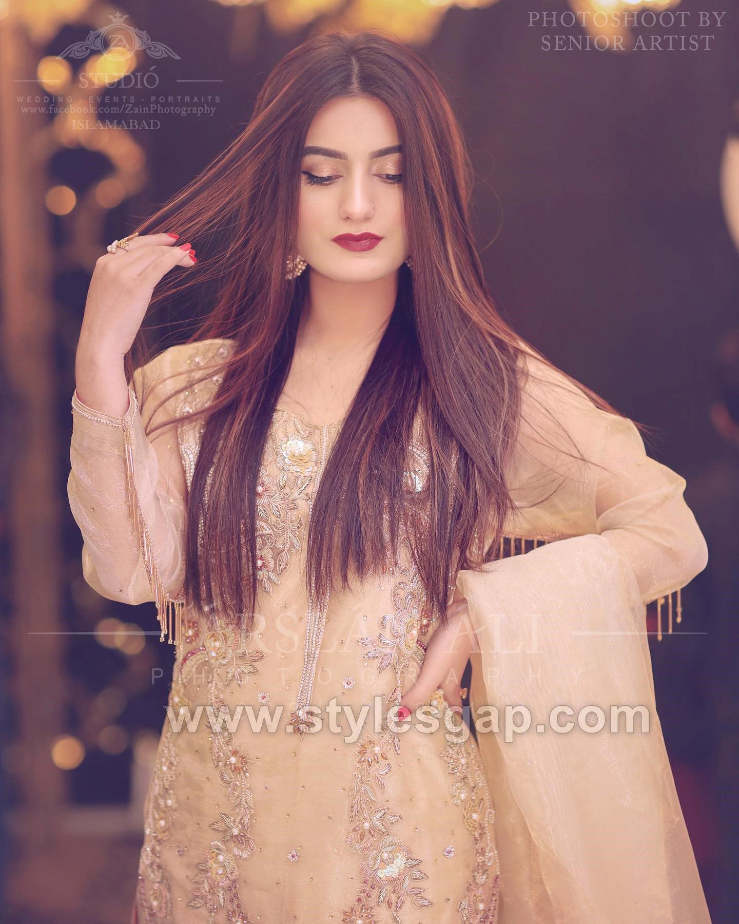 hairstyles for girls in Pakistan includes braid hairstyles, front hair puff  hairstyles, easy. ...… | Pakistani women dresses, Girls frock design, Party  wear dresses