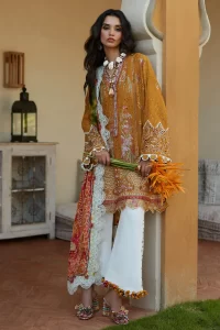 yellow elan lawn suit