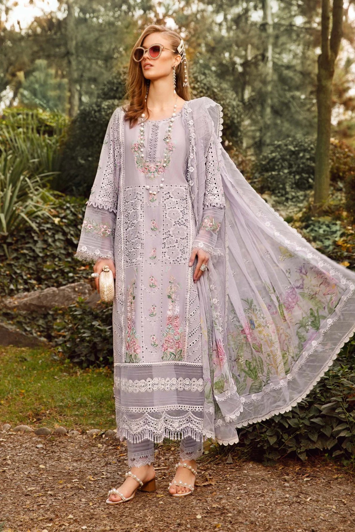 Latest Maria B Eid Lawn Stylish Dresses Designs Collection (61 ...