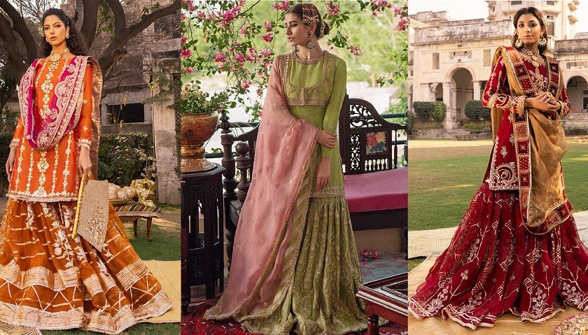 Latest Wedding Bridal Sharara Designs