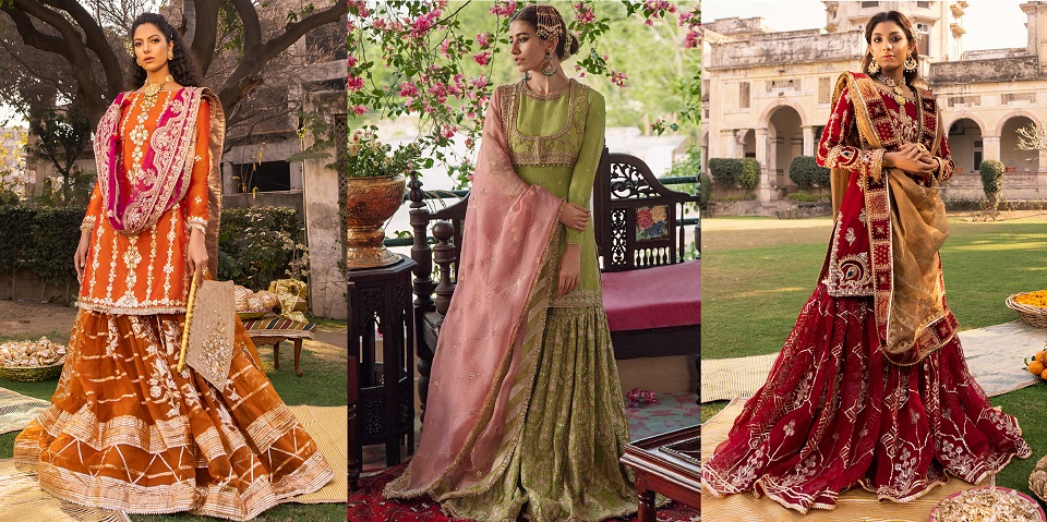 Latest Formal Wedding Bridal Sharara Designs 2023 Collection