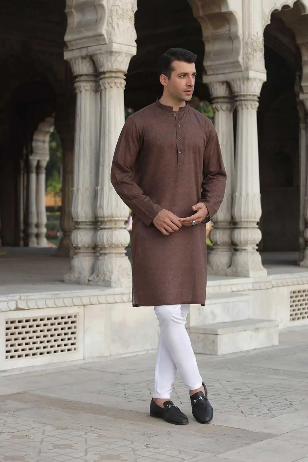 Light Grey Embroidered Linen Mens Kurta Pajama - Indian Poshakh - 2730684 | Mens  kurta designs, Gents kurta design, Kurta pajama men