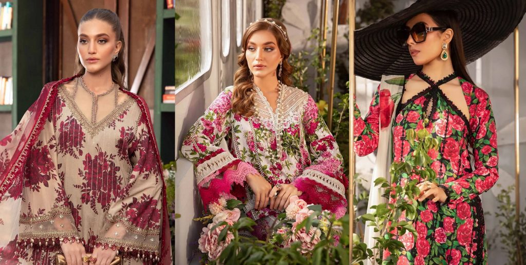 Latest Maria B Eid Lawn Stylish Dresses Designs Collection 20242025 (1