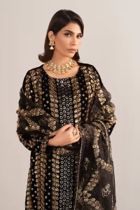 sequence work beautiful heavy work black long shirt