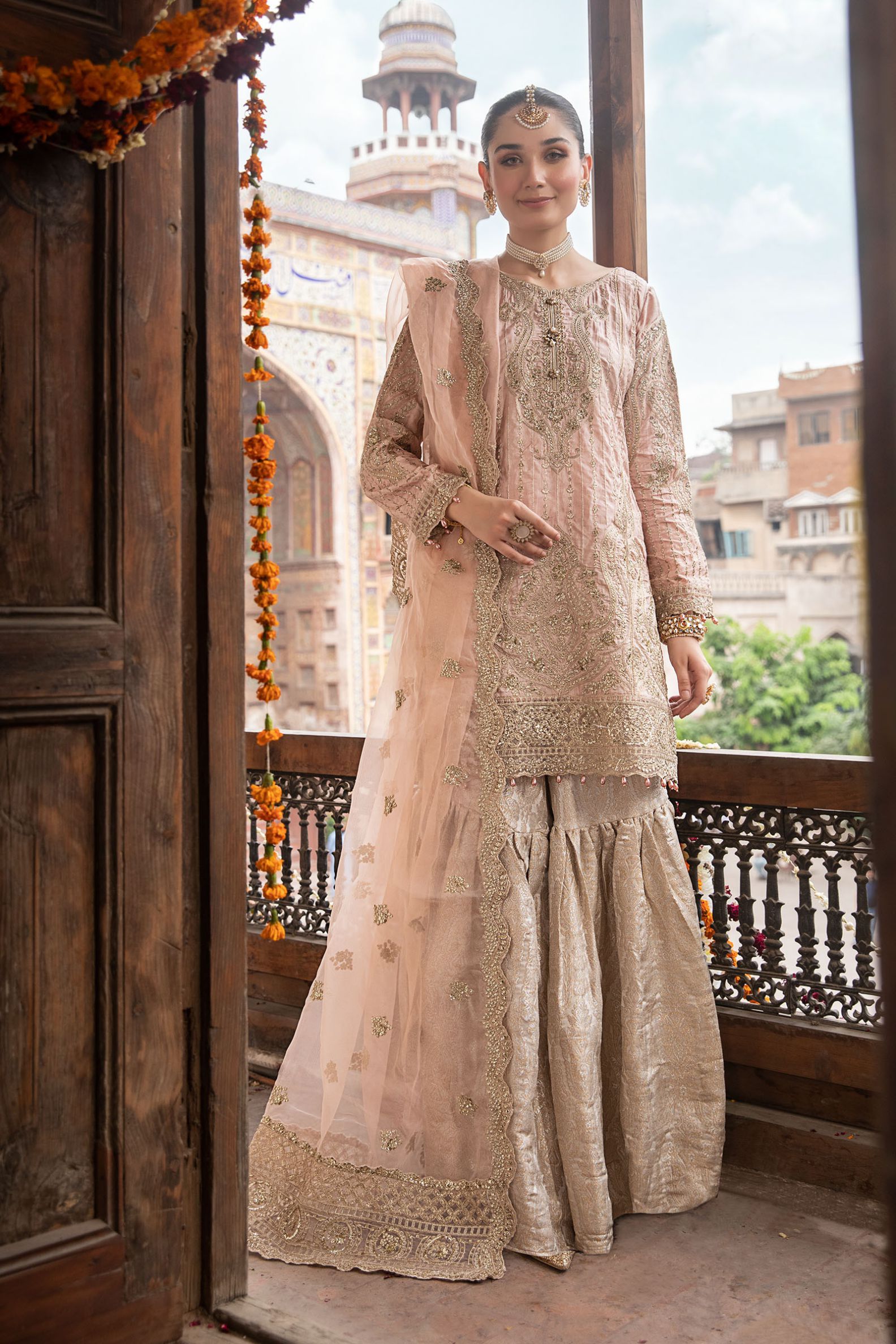 Beautiful Fancy Gharara Dresses Maria B Ready To Wear Pakistani 