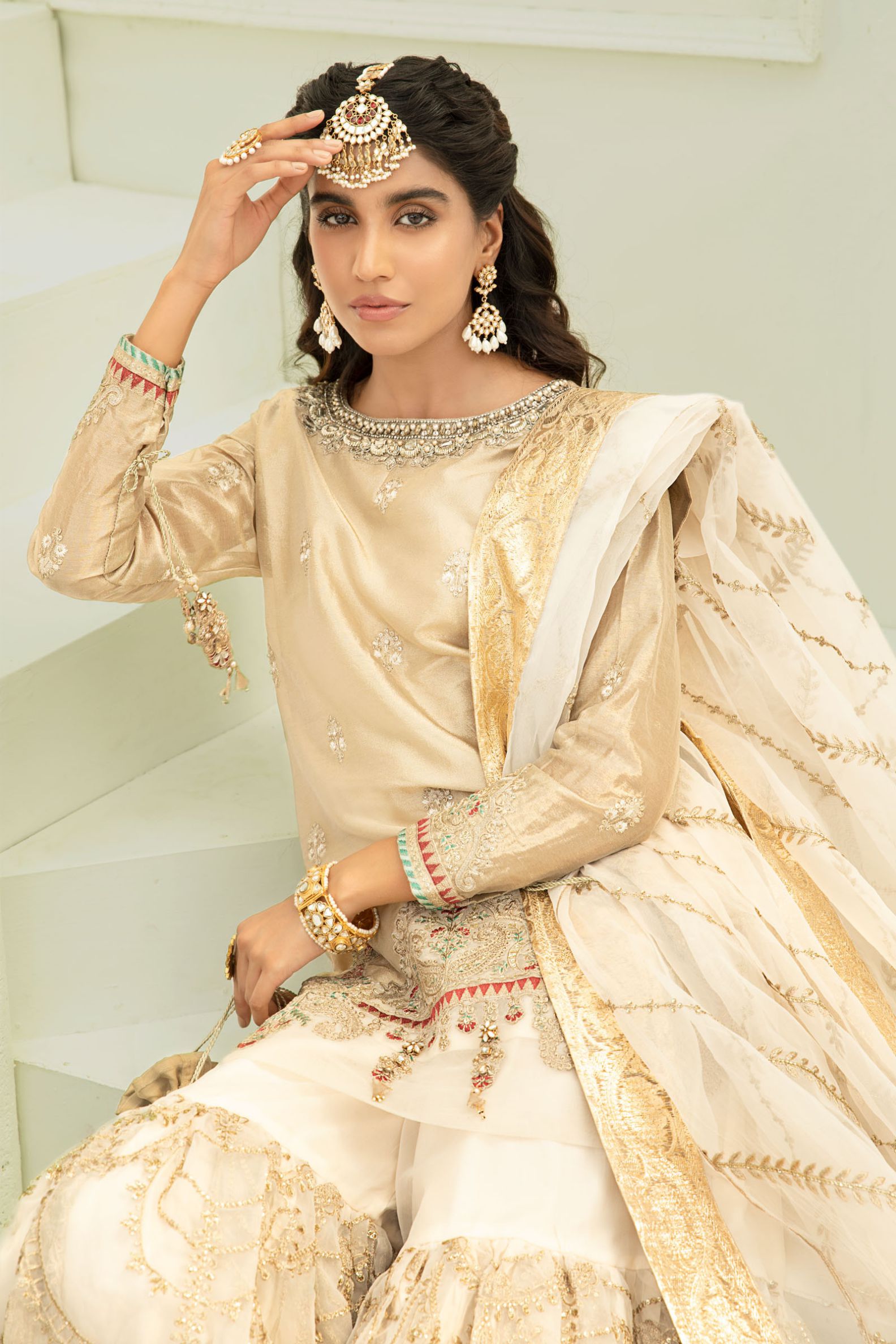 Beautiful Fancy Gharara Dresses Maria B Ready To Wear Pakistani 