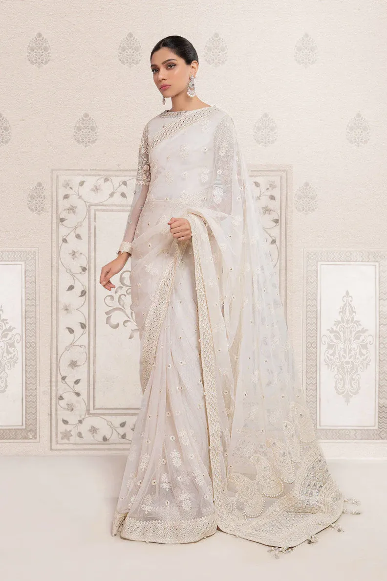 off white saree designs