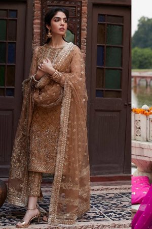 Latest Party Wear Embroidered Shirts with Trousers Shalwars