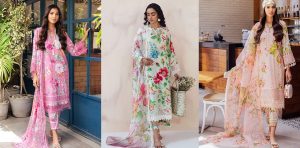 Latest Floral Printed Dresses Designs 2023 by Nureh Collection