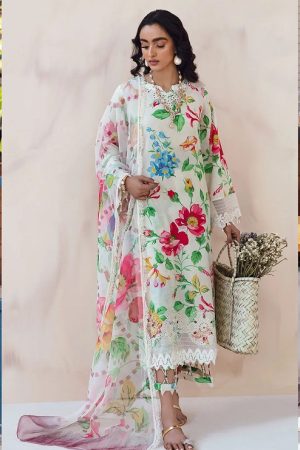 Latest Floral Printed Dress Designs 2023 by Nureh Collection