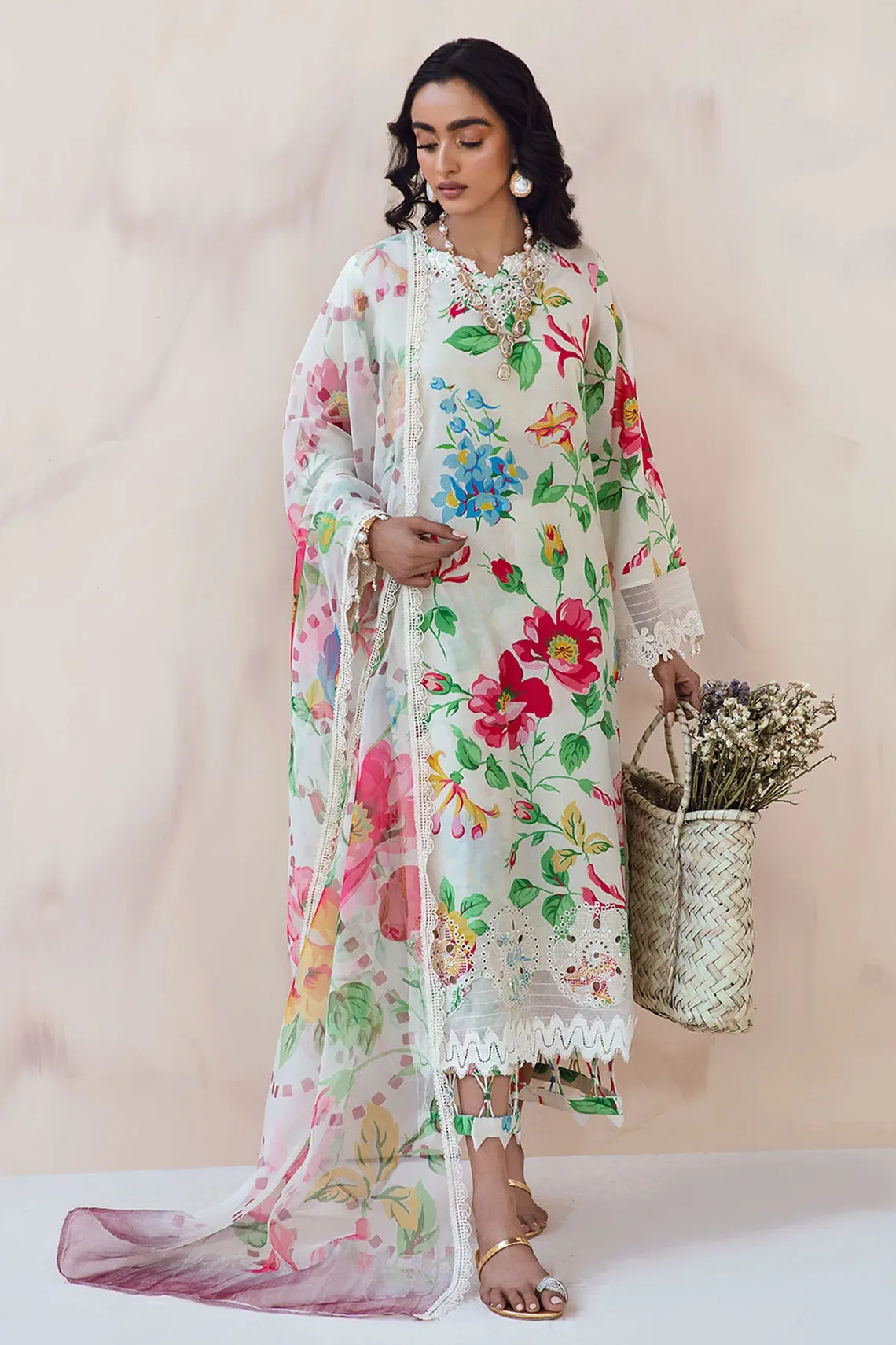 Latest Floral Printed Dresses Designs 2023 by Nureh Collection