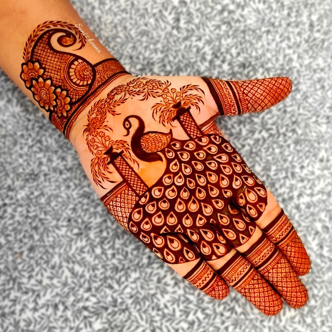 Update more than 80 simple peacock mehndi designs - seven.edu.vn